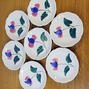 7 VINTAGE Heritage Ware By Stetson Saucers Floral SAUCERS ONLY